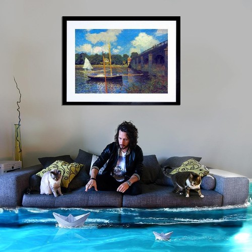 85629 CLAUDE MONET ROAD BRIDGE ARGENTEUIL OLD Decor Wall Print Poster - Picture 3 of 7