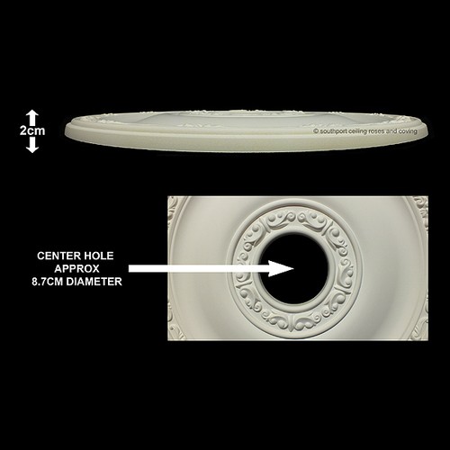 40.5cm Diameter, Lightweight Ceiling Rose (made of strong resin not polystyrene) - 第 2/5 張圖片