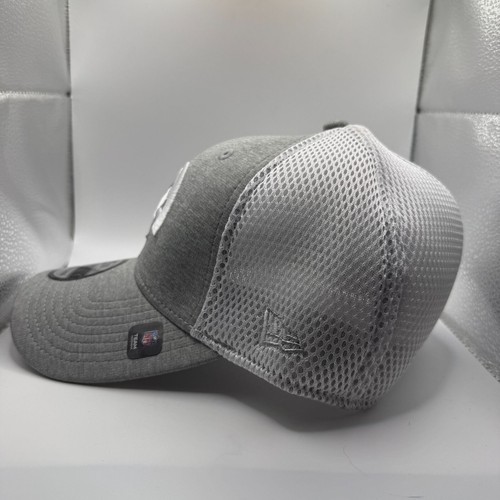 New Era 39Thirty Los Angeles Rams Stretch Fit Mesh Gray Fitted Hat Size M/L - Picture 2 of 5