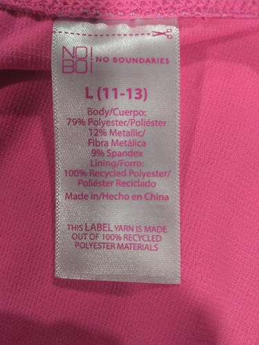 No Boundaries Juniors Mix and Match Stripe Print Adjustable Bikini Swimsuit - Picture 7 of 7