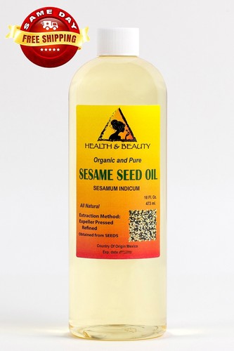 SESAME OIL REFINED ORGANIC by H&B Oils Center EXPELLER PRESSED 100% PURE 64 OZ - Picture 3 of 12