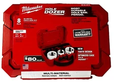 NEW Milwaukee Hole Dozer Bi-Metal Hole Saw Kit (8-Piece)