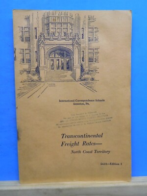 ICS Transcontinental Freight Rates North Coast Territory #5414 Edition 1 von Wils