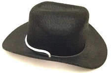 Black Western Cowboy Hat for 18 inch Doll Clothes Accessories Girl Boy