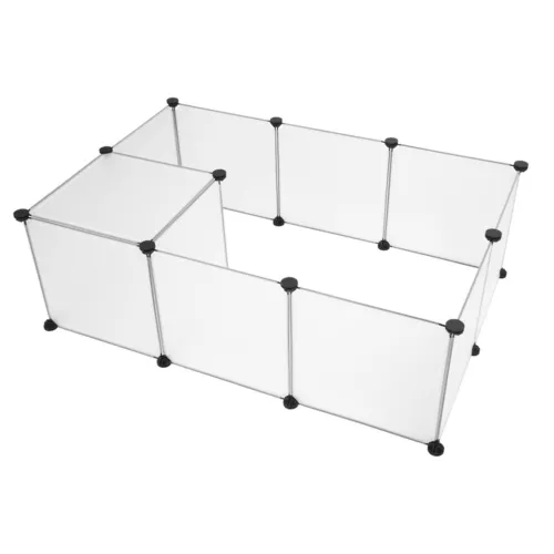 Pet Playpen Portable Plastic Yard Fence Small Animals, Puppy Kennel Crate Fence - Bild 4 von 11