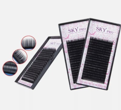 Wimpernverlängerung Einzelwimpern Lashes Silk Seidenwimpern Mix Box C-Curl 0,20