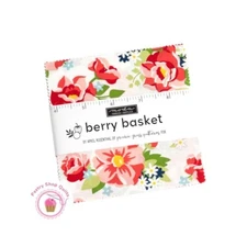 Moda BERRY BASKET April Rosenthal CHARM PACK 42- 5" squares QUILT FABRIC