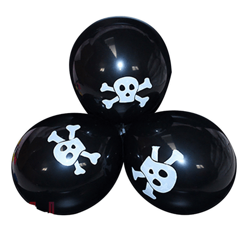 Halloween latex Balloons 12" Skull Printed Halloween Theme Party DECORATION BAL - Foto 3 di 7
