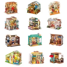 Rolife LED Doll house 1:24 DIY 3D Wooden Dollhouse Miniature Kit Kids Xmas Gift