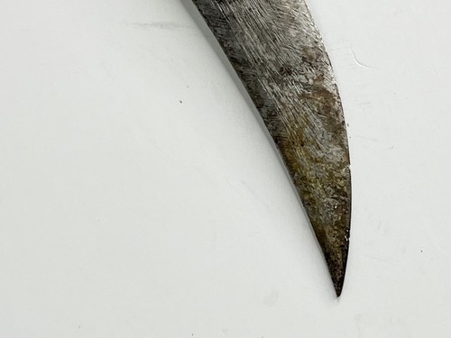 Mexikanische Skorpionklinge Mini 5,5" mit Hundegravur auf Klinge Holzgriff - Bild 4 von 9