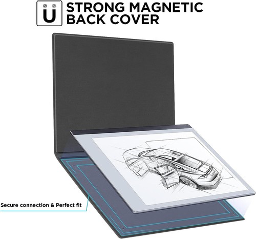 Dongzhu Lederen Touch Feeling Dunne Hoes voor Remarkable2 Paper Tablet 10,3 inch, lichte en intelligente hoes, niet voor Remarkable 1