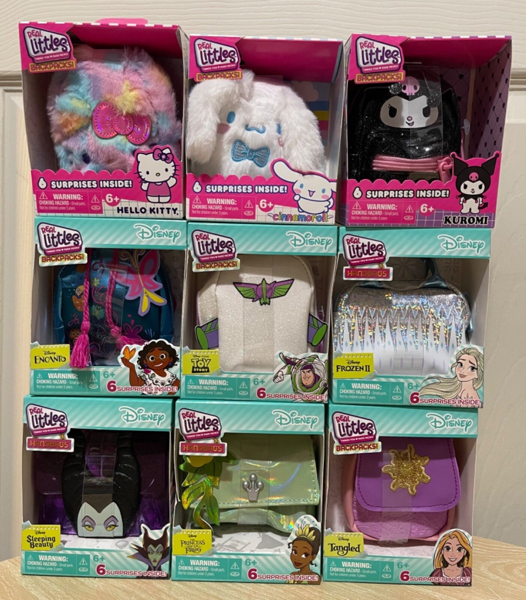 2023 Real Littles Disney and Hello Kitty backpacks Cinnamoroll