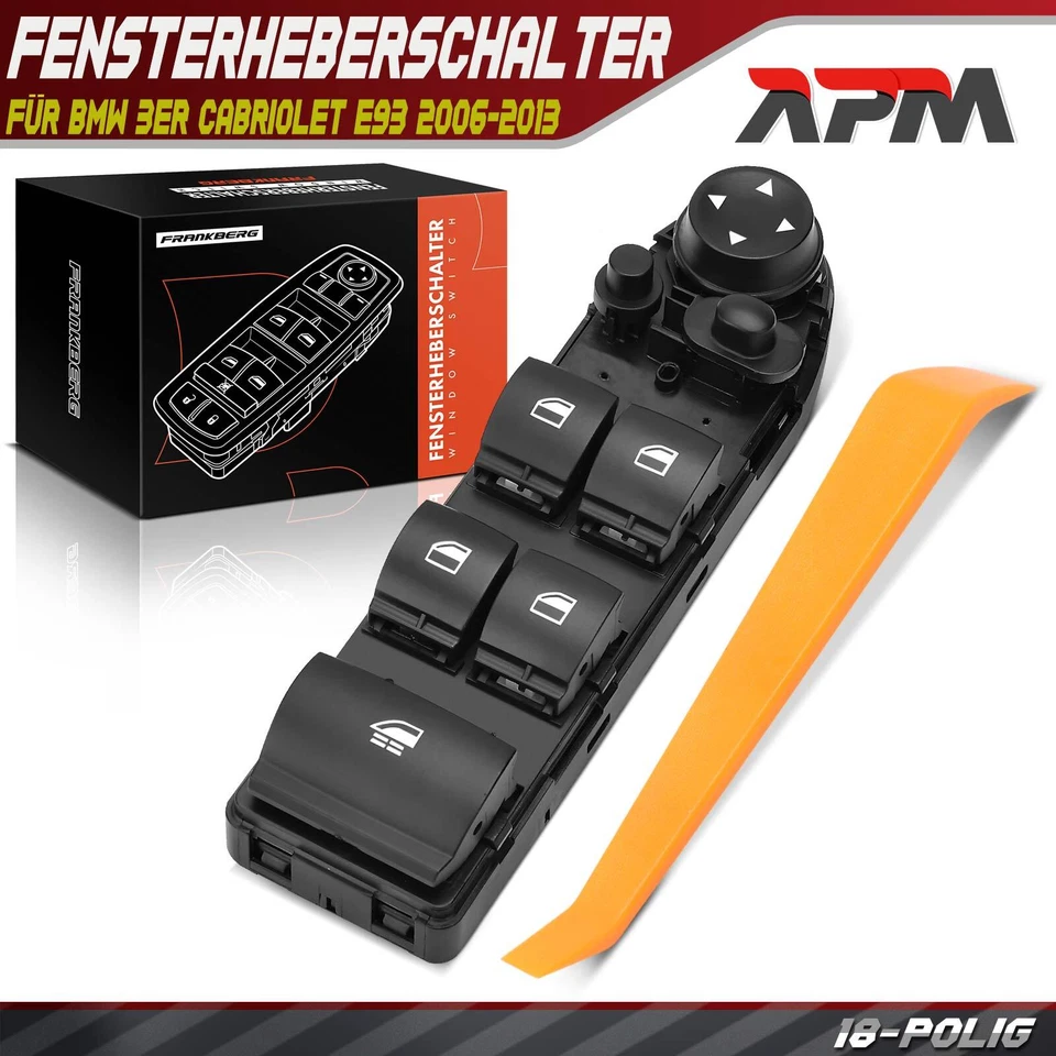 Fensterheberschalter Fahrerseite Vorne Links für BMW 3er Cabriolet E93 2006-2013