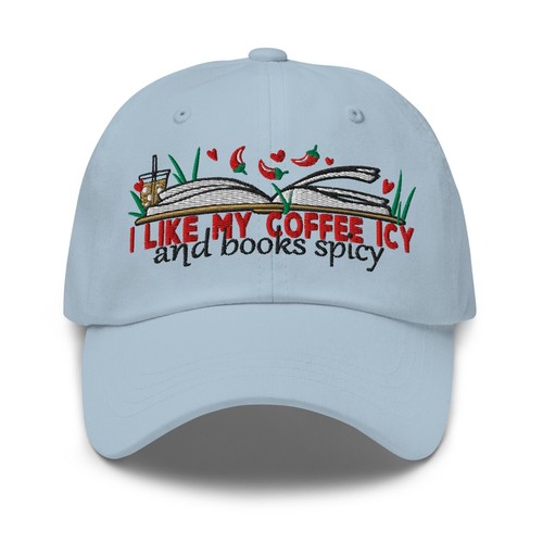Baseballmütze Romance Books My Coffee Icy Books würzig Papa Mütze für Frauen - Bild 1 von 34