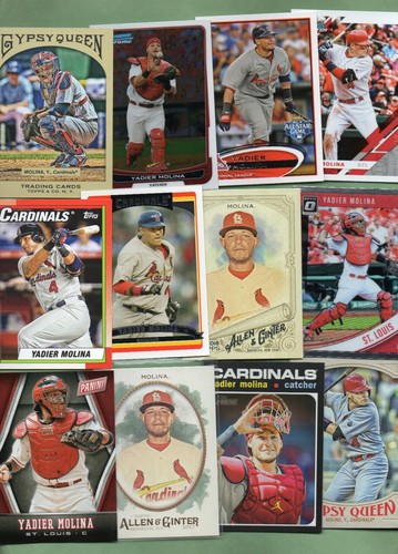 Yadier Molina (St .Louis Cardinals) 60 Lot w/Rookies ,Inserts & Refractor! - Picture 3 of 5