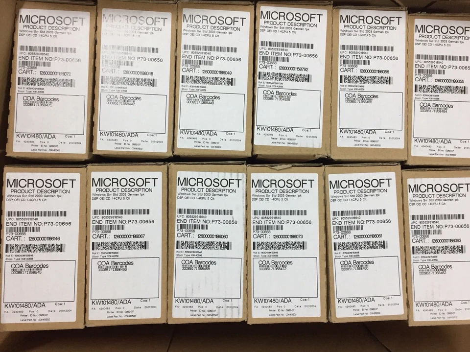 Windows Server 2003 Server incl. 5 CALs, Deutsch, 32 bit mit MwSt Rechnung