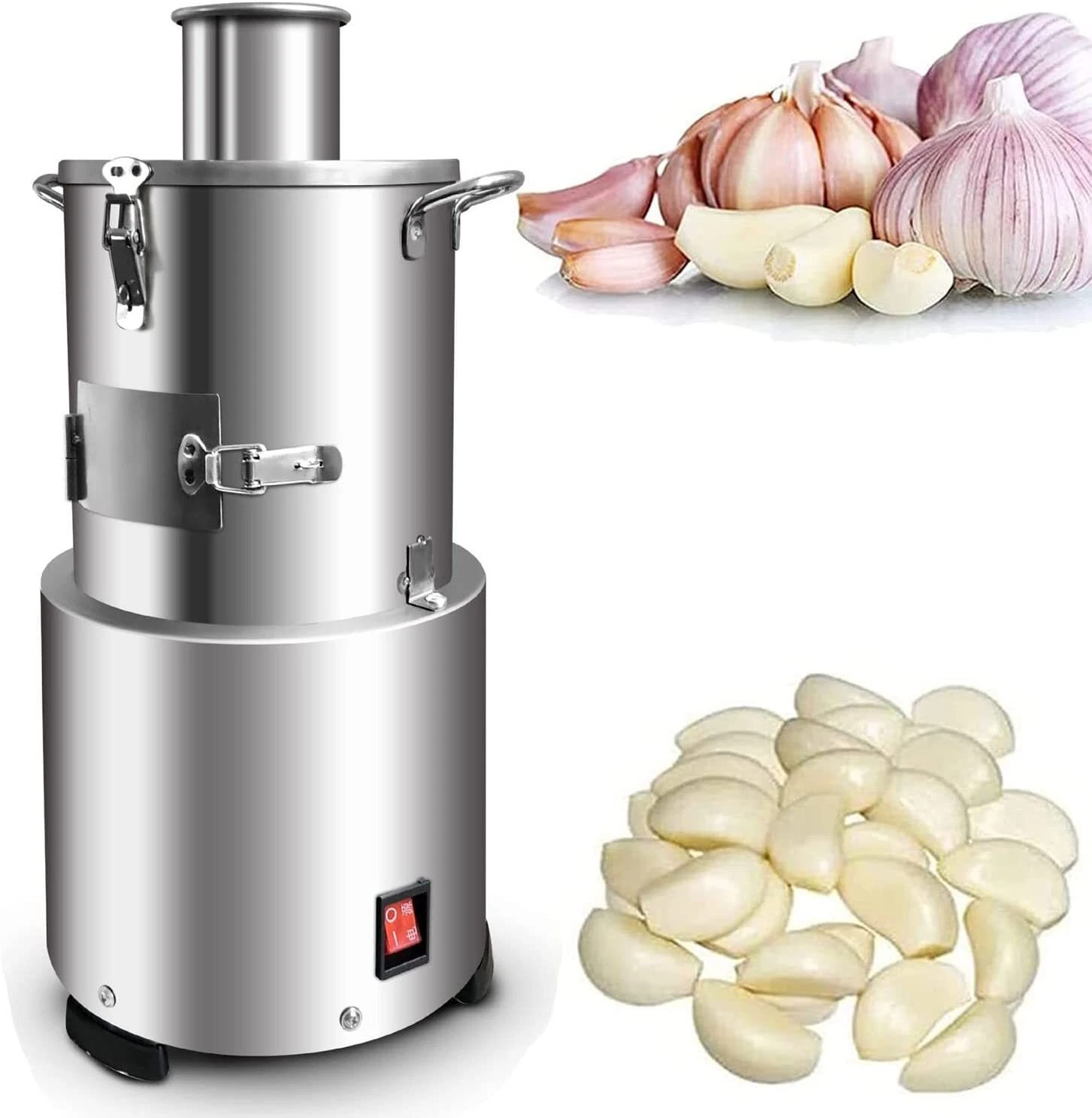 200W Electric Garlic Peeler 25kg/h Garlic Peeling Machine Household Commercial