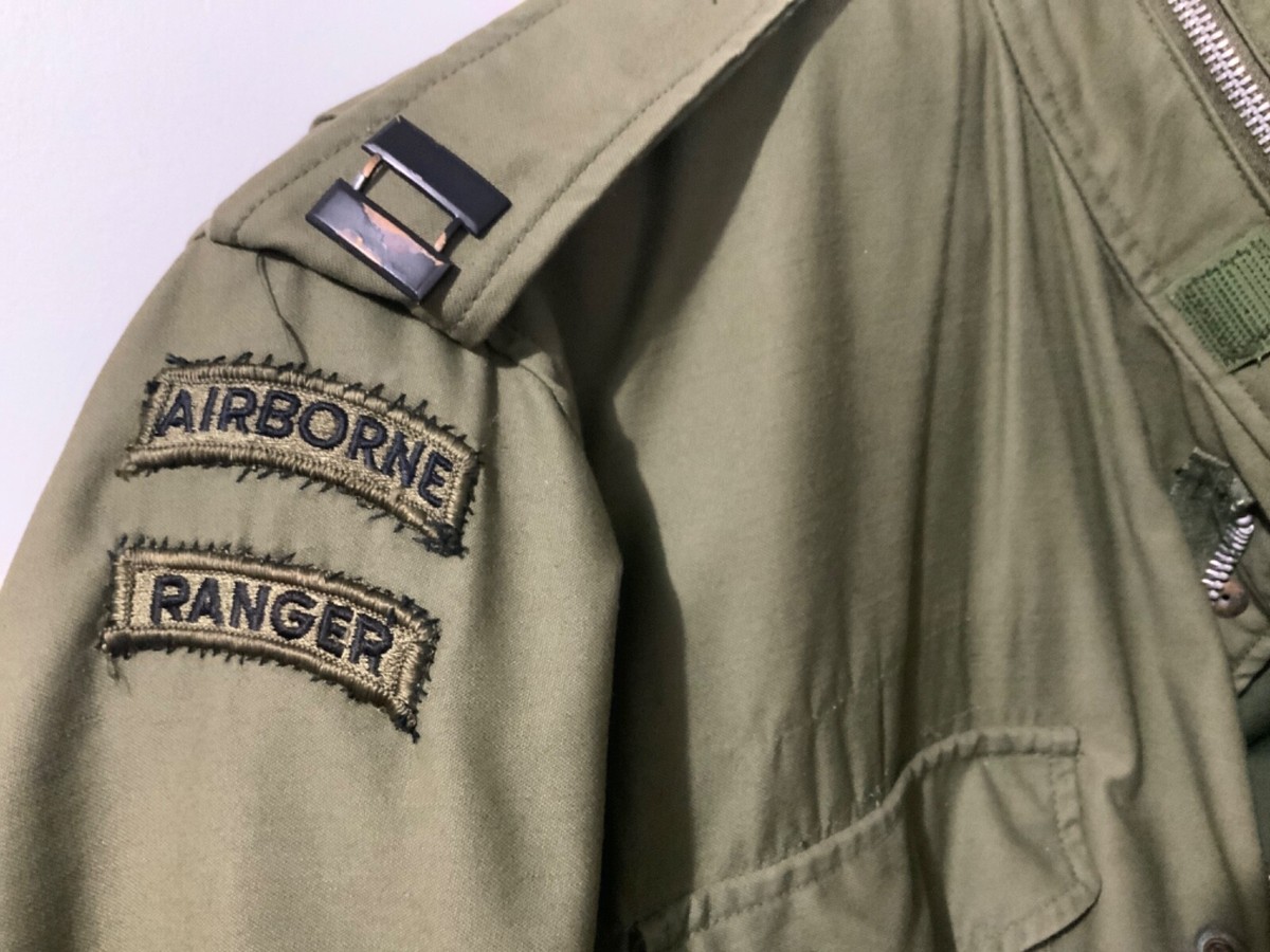 VINTAGE US ARMY M-1965 M65 FIELD JACKET LG Airborne Ranger VINTAGE US ARMY M-1965 M65 FIELD JACKET LG Airborne Ranger