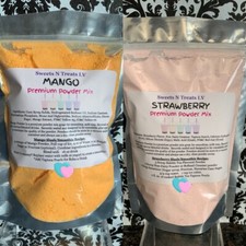 Premium MANGO FRESA Polvo Boba Burbuja Té Tapioca Perla Batido 12 OZ