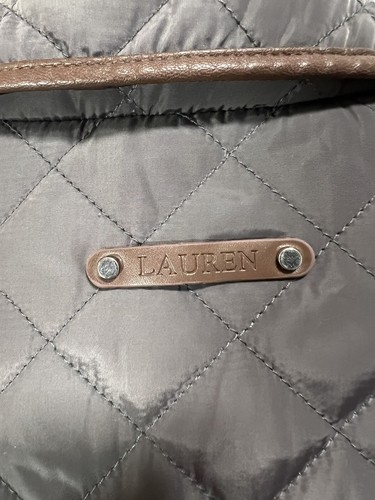Lauren Ralph Lauren Stepp Puffer Jacke Damen S Mantel Oliv Braun - Bild 3 von 14