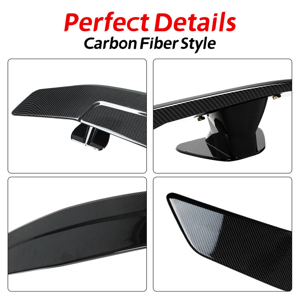 For Audi R8 V8 V10 46" Carbon Fiber GT-Style Rear Trunk Spoiler Wing Racing