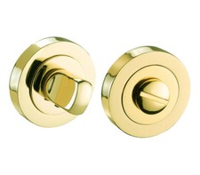 Bathroom Thumb Turn & Release - Polished Brass
