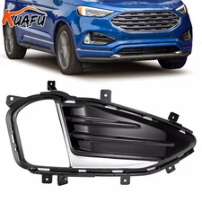 KUAFU Chrome Bumper Fog Light Cover Bezel For Ford Edge 2019-2024 Right Side New