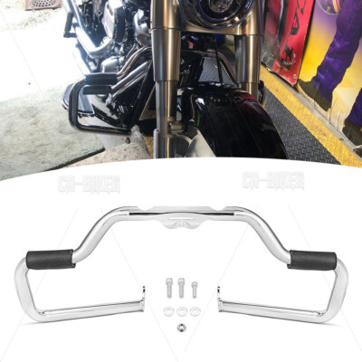 Fit For Harley Softail Sport Glide Fat Boy Highway Engine Guard Crash Bar Chrome