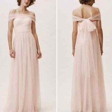 BHLDN × Jenny Yoo Ryder Strapless Open Back Convertible Dress Size 2 Blush Pink