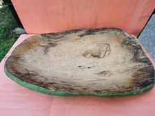 ANTIQUE PRIMITIVE WOODEN DOUGH BOWL BREAD TROUGH RUSTIC FARMHOUSE KITCHEN DECOR