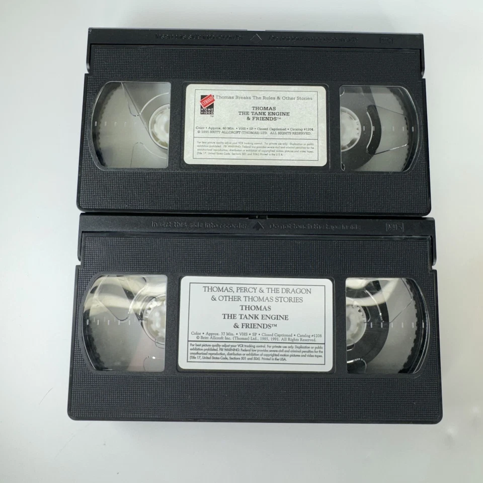 Thomas The Tank Engine & Friends VHS Cassette Animation Kids TV Show Lot of 2 - Image 2 of 4