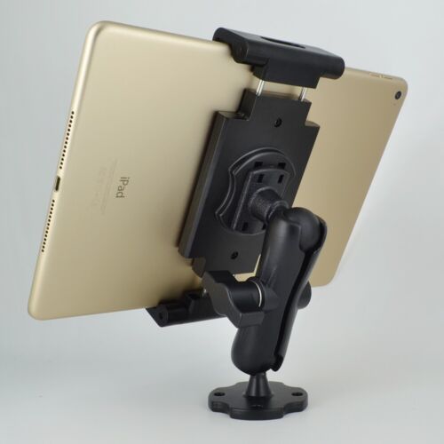 Aluminum Heavy Duty Drill Base Truck Semi Wall Mount For Apple Samsung Tablet - Picture 20 of 24