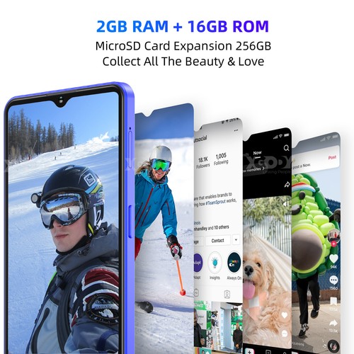 XGODY 2023 Android Smartphone 4G Dual SIM Handy Ohne Vertrag 6,6" Quad Core LTE - Zdjęcie 5 z 17