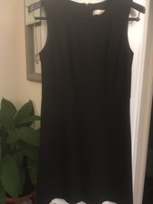 Loft Sleeveless Sheath Black Dress