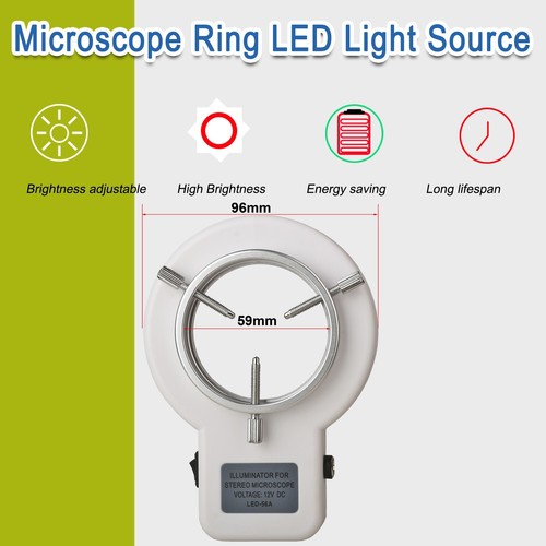 Koppace 59 mm Installationsschnittstelle Mikroskop verstellbare Ringleuchte LED - Bild 2 von 9