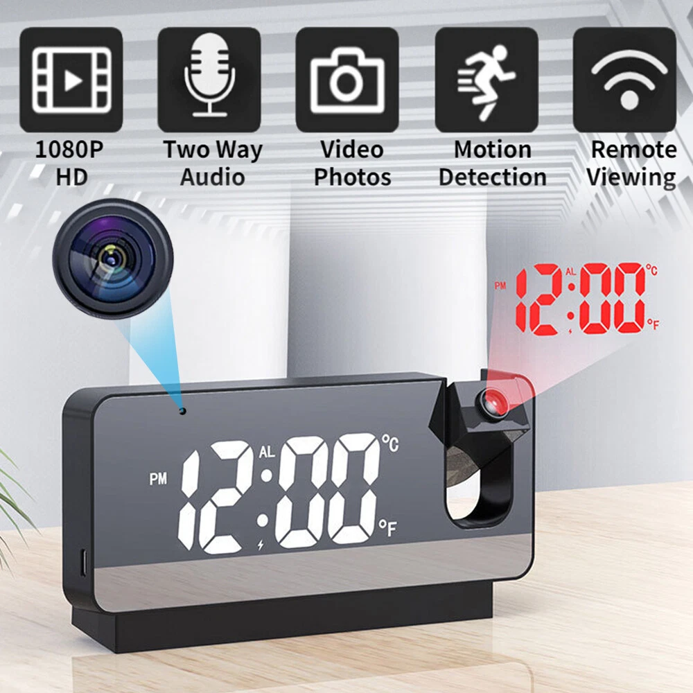 Clock radio sale nanny cam