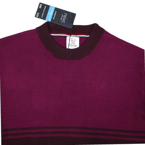 Mens Knitwear Sweater Jumper 100% Cotton Pullover CrewNeck Long Sleeve Top 40-12 - Picture 11 of 16