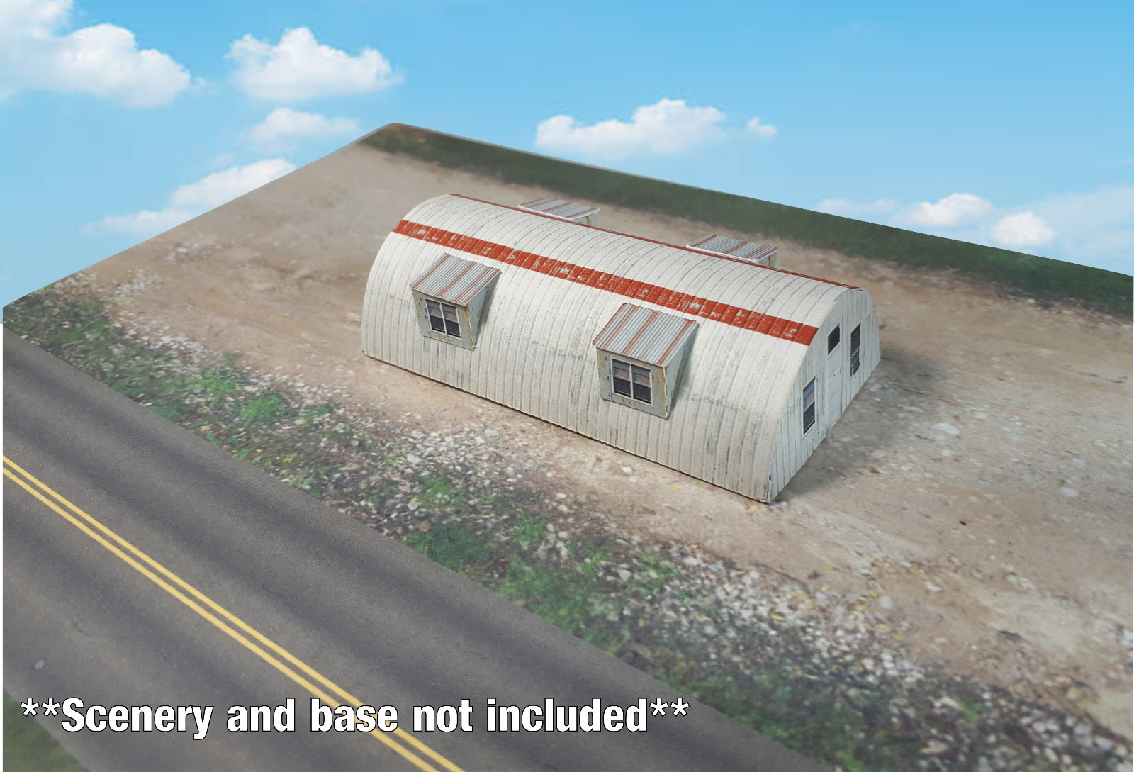 N Scale Building Quonset Hut **PreCut** CARD STOCK (PAPER) PreCut