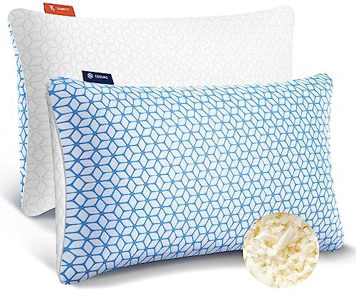 Queen Size Set Of 2 Cooling Firm Pillows Queen Size