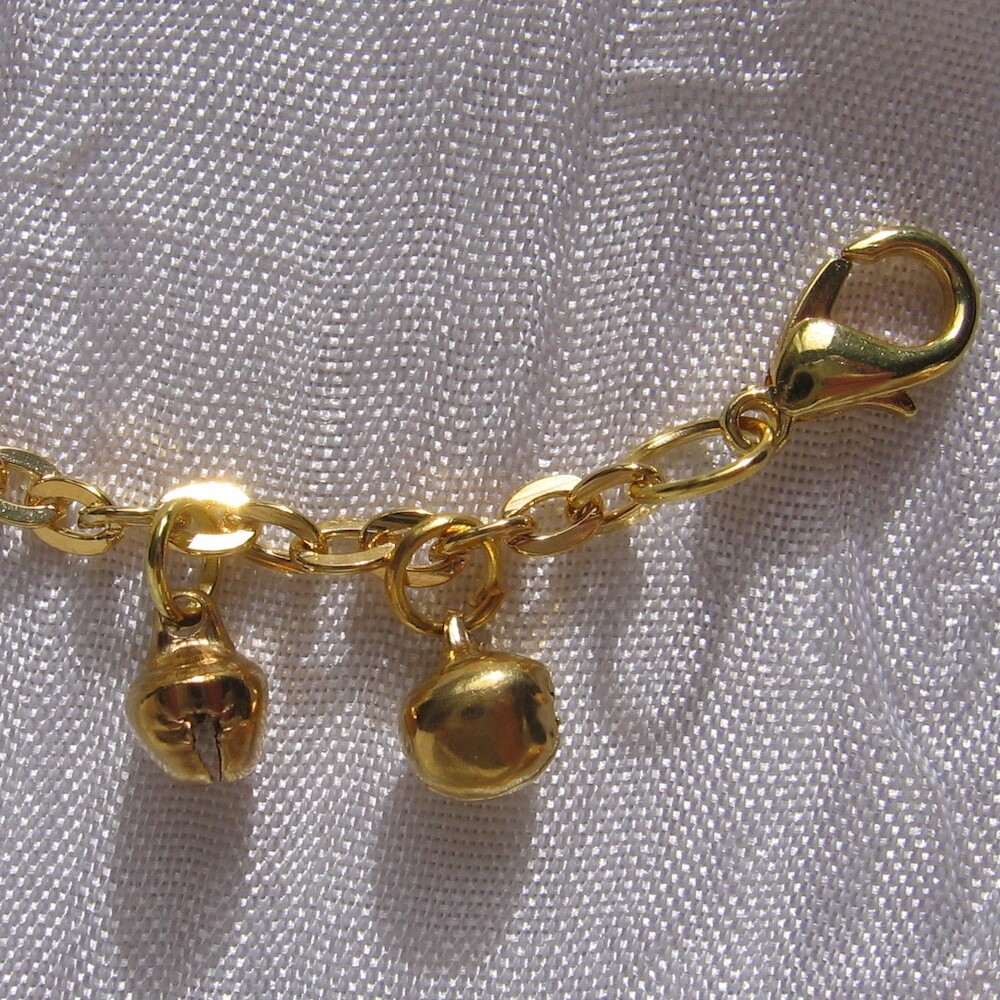 Lot De 50 Grelots/clochettes Dorés 9x6mm Avec Anneau - Breloques Pour Création Bijoux, Cuivre