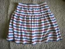 Vineyard Vines Girls Red White  Blue Striped Whale Skirt Youth M 10/12     