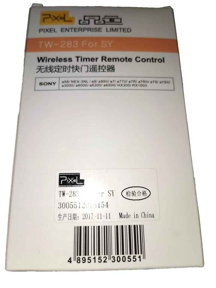 NEW Pixel TW-283 TW283 Wireless Timer Remote Control Shutter Release - Image 2 of 2