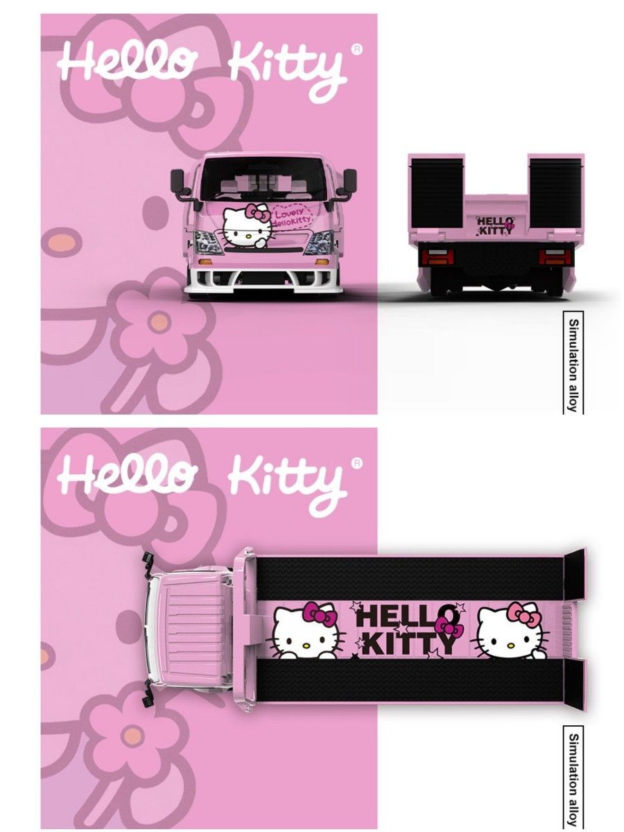 COOL CAR 1/64 HINO H300 Hello Kitty Carrier Truck Limited Edition
