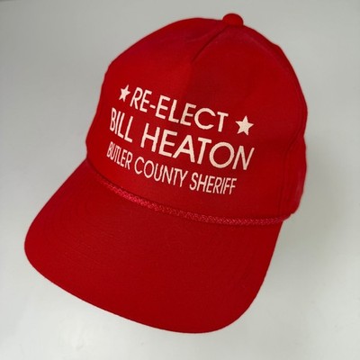 YoungAn Baseballmütze Snapback Seil Hut Verstellbar Rot Weiß Bill Heaton Sheriff