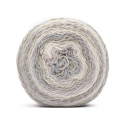 YARNSPIRATIONS CARON COTTON CAKES Cracked Pepper Partial skein 7.8 oz Gray
