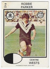 1975 Nrl Rugby League Scanlens (88) Robbie PARKER Wests