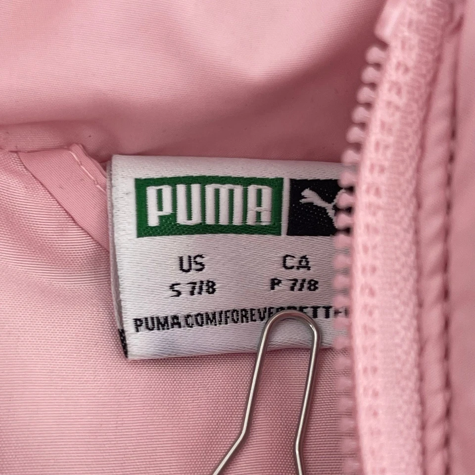 Chaleco Puma Puffer Sin Mangas Acolchado Cremallera Completa Rosa Azul Blanco Niños S 7/8 Foto 4 de 4
