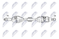 NTY Antriebswelle NPW-NS-179 Passend FüR Nissan