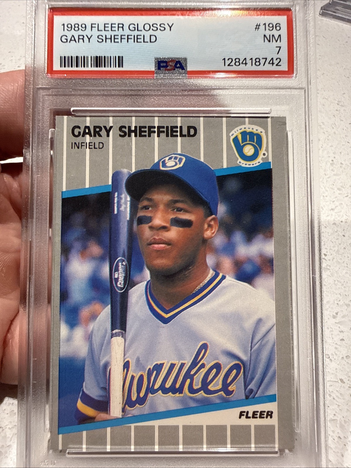 1989 Fleer - Gary Sheffield #196 Glossy (RC)