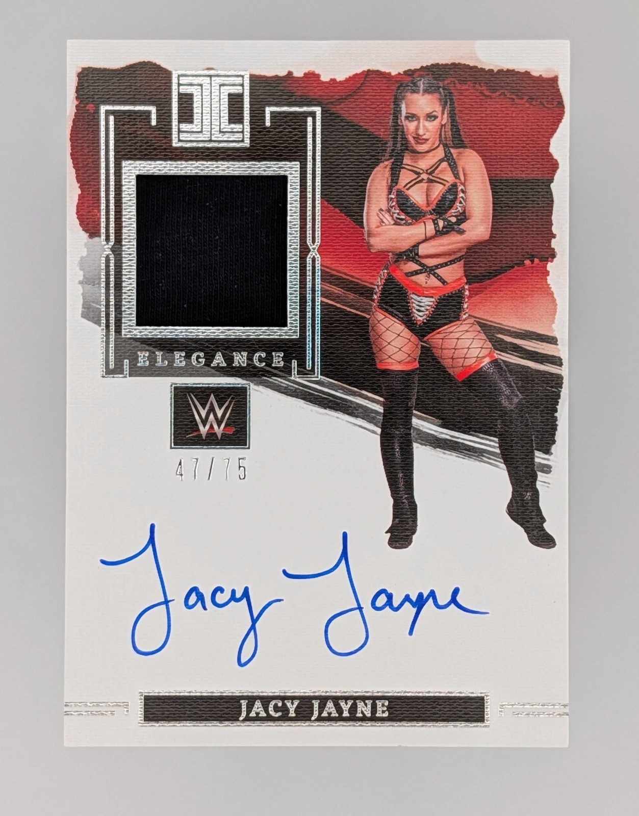 2023 Panini Impeccable WWE Jacy Jayne Elegance Memorabilia Auto Autograph #/75 view 1